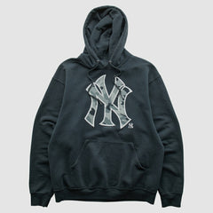 New York Yankees Genuine Merchandise 2010s Hooded Pullover Sweatshirt - Black - XVintage - Fanatics Sale