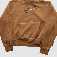 Fanatics Denver Broncos NFL 2000s Hooded Pullover Sweatshirt Tan Vintage
