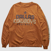 Fanatics Dallas Cowboys Team Edition Apparel 2000s Long Sleeve T-shirt Orange Vintage