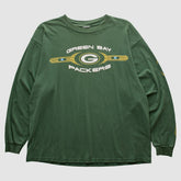 Fanatics Green Bay Packers 2000s Long Sleeve T-shirt Green Vintage