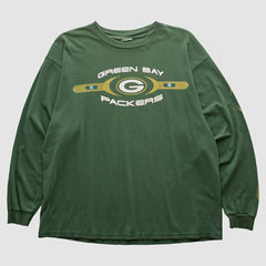 Fanatics Green Bay Packers 2000s Long Sleeve T-shirt Green Vintage