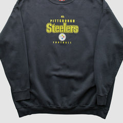 Fanatics Pittsburgh Steelers NFL 2000s Pullover Sweatshirt Black Vintage