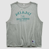 Fanatics Miami Dolphins Champion 2000s Tank Heather Gray Vintage
