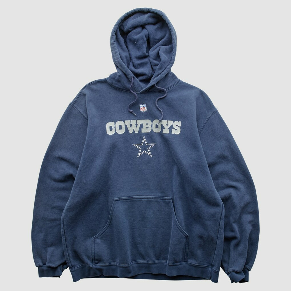 Fanatics Dallas Cowboys Reebok 2000s Hooded Pullover Sweatshirt Navy Vintage