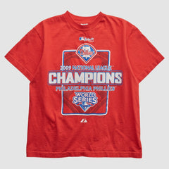 Philadelphia Phillies Delta 2009 T-shirt - Red - XVintage - Fanatics Online