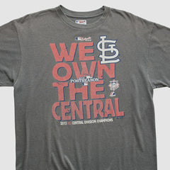 St. Louis Cardinals Majestic 2013 T-shirt - Dark Heather Gray - XVintage - Fanatics Discount