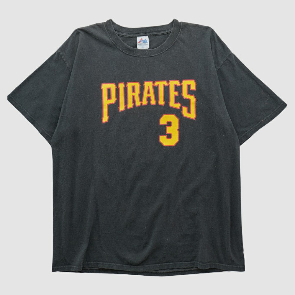 Pittsburgh Pirates Majestic T-shirt - Black - 2XVintage - Fanatics Discount