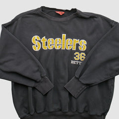 Fanatics Pittsburgh Steelers NFL 2000s Pullover Sweatshirt Black Vintage