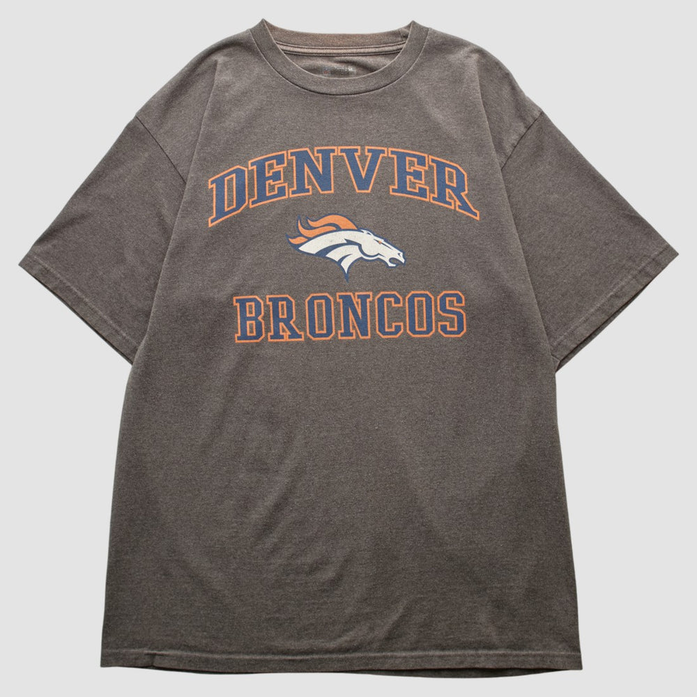 Fanatics Denver Broncos NFL 2010s T-shirt Dark Heather Gray Vintage