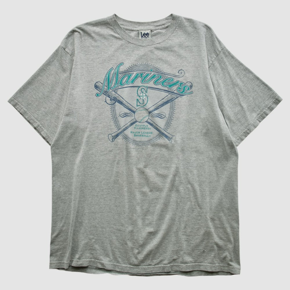 Seattle Mariners Lee Apparel 2001 T-shirt - Heather Gray - Vintage - Fanatics Sale