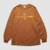 Fanatics Kansas City Chiefs NFL 2000s Long Sleeve T-shirt Brown Vintage