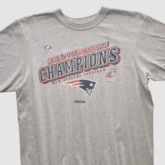 Fanatics New England Patriots Reebok 2011 T-shirt Heather Gray Vintage