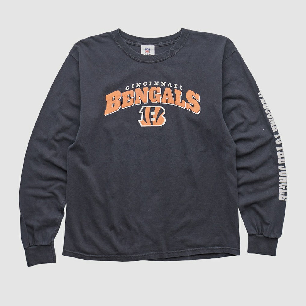 Fanatics Cincinnati Bengals NFL 2010s Long Sleeve T-shirt Charcoal Vintage