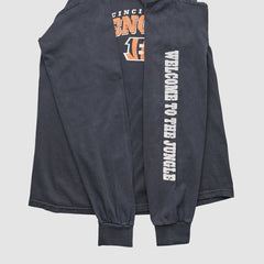 Fanatics Cincinnati Bengals NFL 2010s Long Sleeve T-shirt Charcoal Vintage