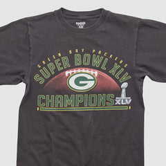 Fanatics Green Bay Packers Reebok 2011 T-shirt Black Vintage