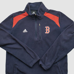 Boston Red Sox Adidas 2010s 1/4 Zip Sweatshirt - Navy - XVintage - Fanatics Online