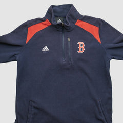 Boston Red Sox Adidas 2010s 1/4 Zip Sweatshirt - Navy - XVintage - Fanatics Online