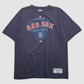 Boston Red Sox Majestic 2000s T-shirt - Navy - 2XVintage - Fanatics Sale