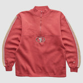 Fanatics San Francisco 49ers NFL 2000s 1/4 Zip Sweatshirt Red Vintage