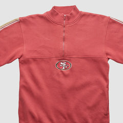Fanatics San Francisco 49ers NFL 2000s 1/4 Zip Sweatshirt Red Vintage