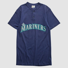 Seattle Mariners Majestic 2000s T-shirt - Navy - Vintage - Fanatics Discount