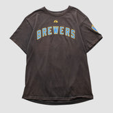 Milwaukee Brewers Majestic 2000s T-shirt - Black - Vintage - Fanatics Discount