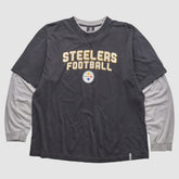 Fanatics Pittsburgh Steelers Reebok 2010s Long Sleeve T-shirt Black Vintage