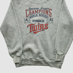 Minnesota Twins 1987 Pullover Sweatshirt - Heather Gray - XVintage - Fanatics Online