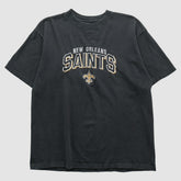 Fanatics New Orleans Saints Reebok 2000s T-shirt Black Vintage