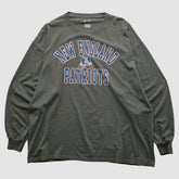 Fanatics New England Patriots NFL 2010s Long Sleeve T-shirt Dark Heather Gray Vintage