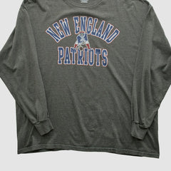 Fanatics New England Patriots NFL 2010s Long Sleeve T-shirt Dark Heather Gray Vintage