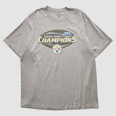 Fanatics Pittsburgh Steelers Reebok 2009 T-shirt Heather Gray Vintage