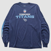 Fanatics Tennessee Titans Reebok 2000s Long Sleeve T-shirt Navy Vintage