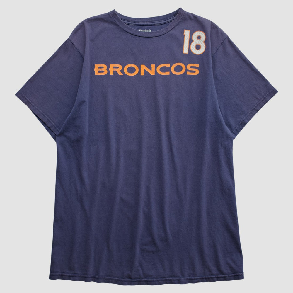 Fanatics Denver Broncos Reebok 2010s T-shirt Navy Vintage