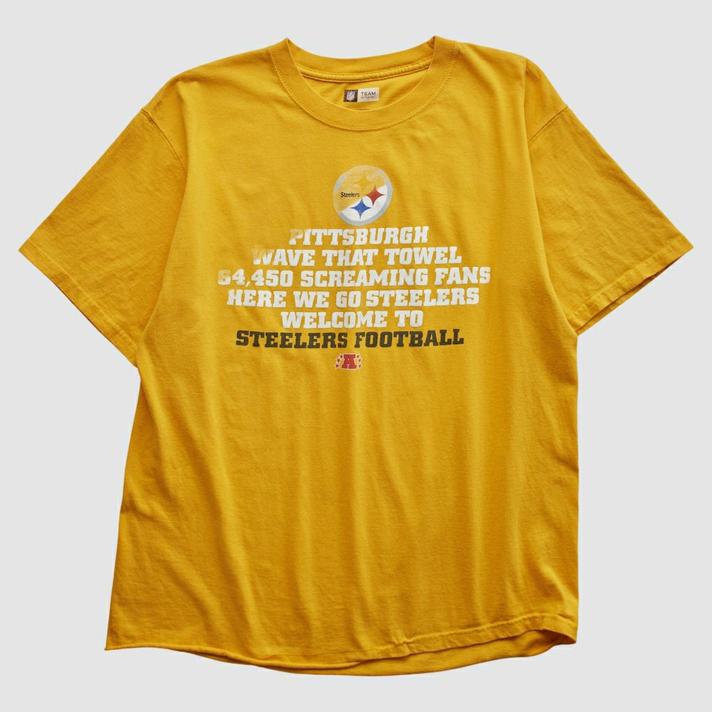 Fanatics Pittsburgh Steelers NFL 2010s T-shirt Yellow Vintage