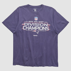 Fanatics New England Patriots Reebok 2010 T-shirt Purple Vintage