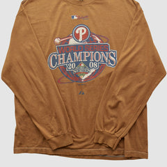 Philadelphia Phillies Alstyle 2008 Long Sleeve T-shirt - Tan - 2XVintage - Fanatics Lifestyle
