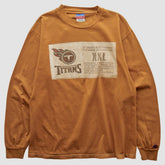Fanatics Tennessee Titans Champion 2000s Long Sleeve T-shirt Brown Vintage
