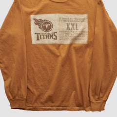 Fanatics Tennessee Titans Champion 2000s Long Sleeve T-shirt Brown Vintage