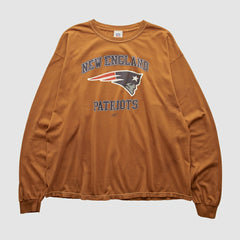 Fanatics New England Patriots NFL 2000s Long Sleeve T-shirt Brown Vintage