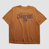 Fanatics New York Giants Reebok 2008 T-shirt Orange Vintage