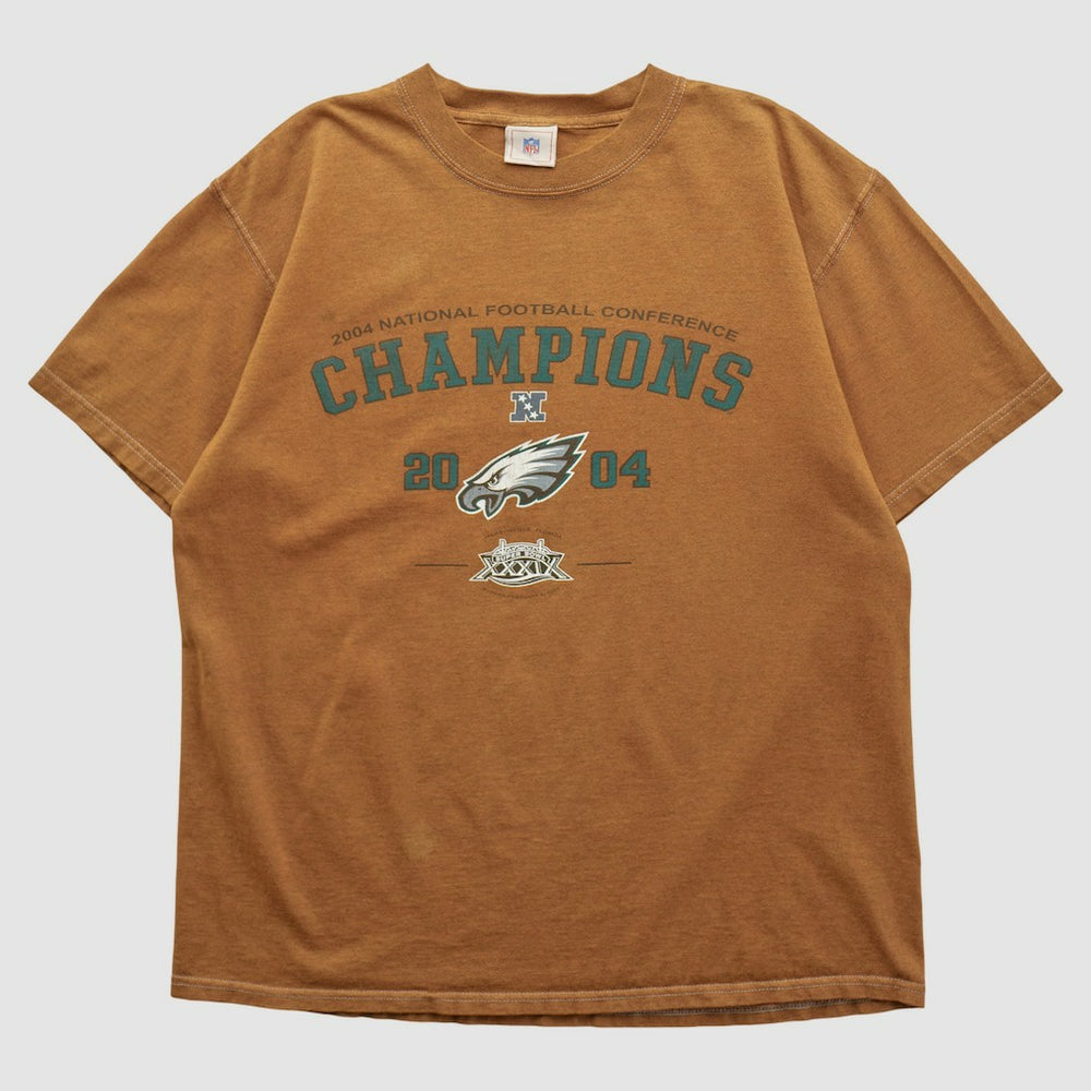 Fanatics Philadelphia Eagles NFL 2004 T-shirt Brown Vintage
