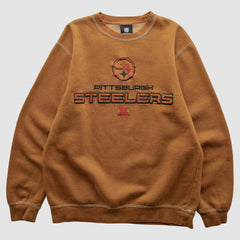 Fanatics Pittsburgh Steelers Team Edition Apparel 2010s Pullover Sweatshirt Brown Vintage