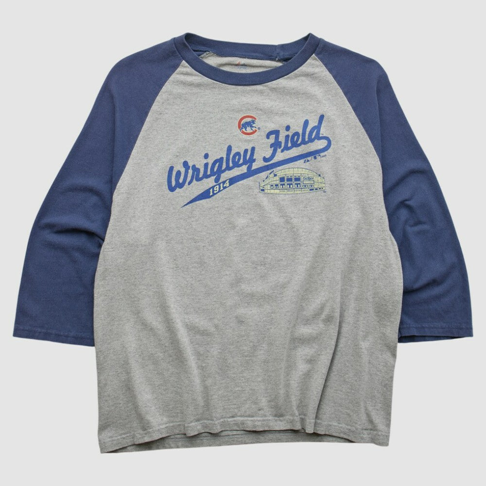Chicago Cubs Majestic 2009 T-shirt - Heather Gray - Vintage - Fanatics Discount