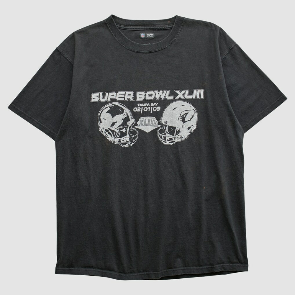 Fanatics Superbowl XLIII NFL 2009 T-shirt Black Vintage