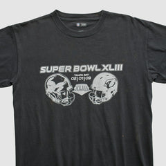 Fanatics Superbowl XLIII NFL 2009 T-shirt Black Vintage