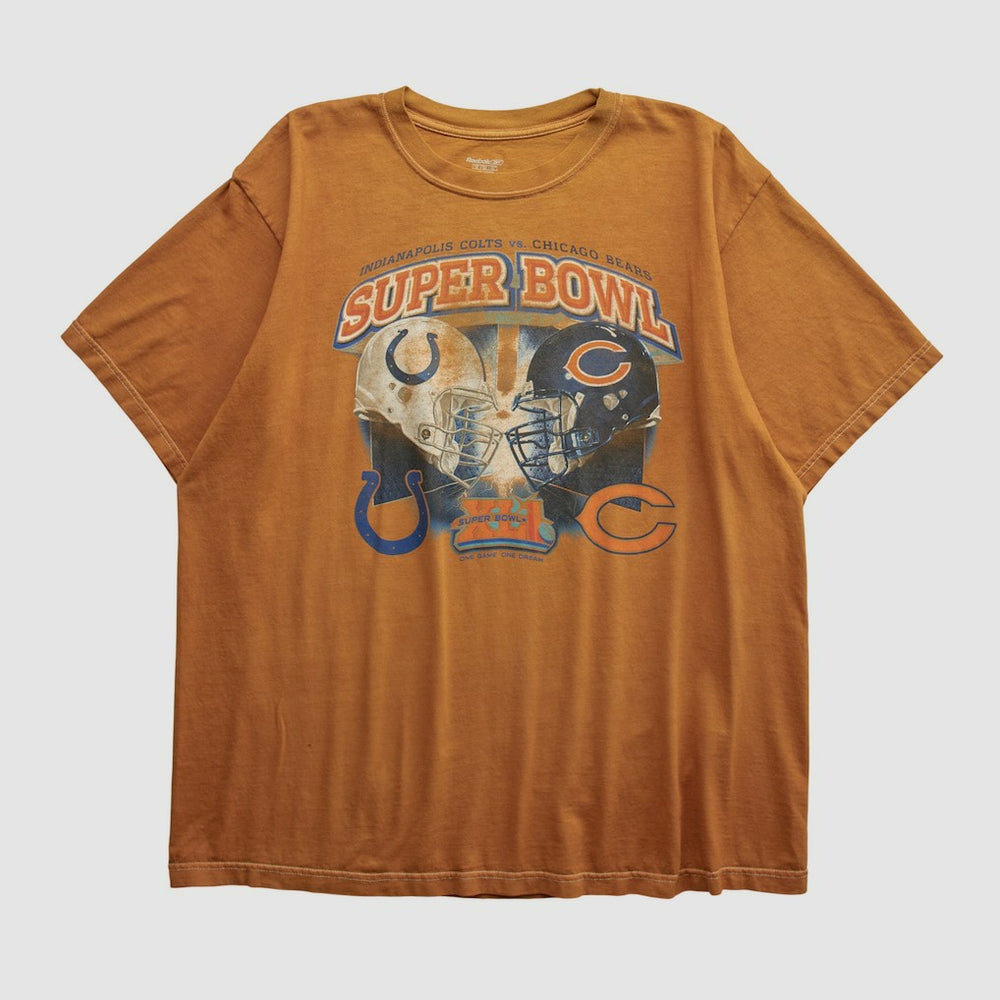 Fanatics Superbowl XLI Reebok 2007 T-shirt Orange Vintage