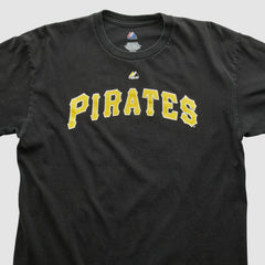 Pittsburgh Pirates Majestic 2000s T-shirt - Black - Vintage - Fanatics Online