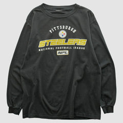 Fanatics Pittsburgh Steelers 2000s Long Sleeve T-shirt Black Vintage