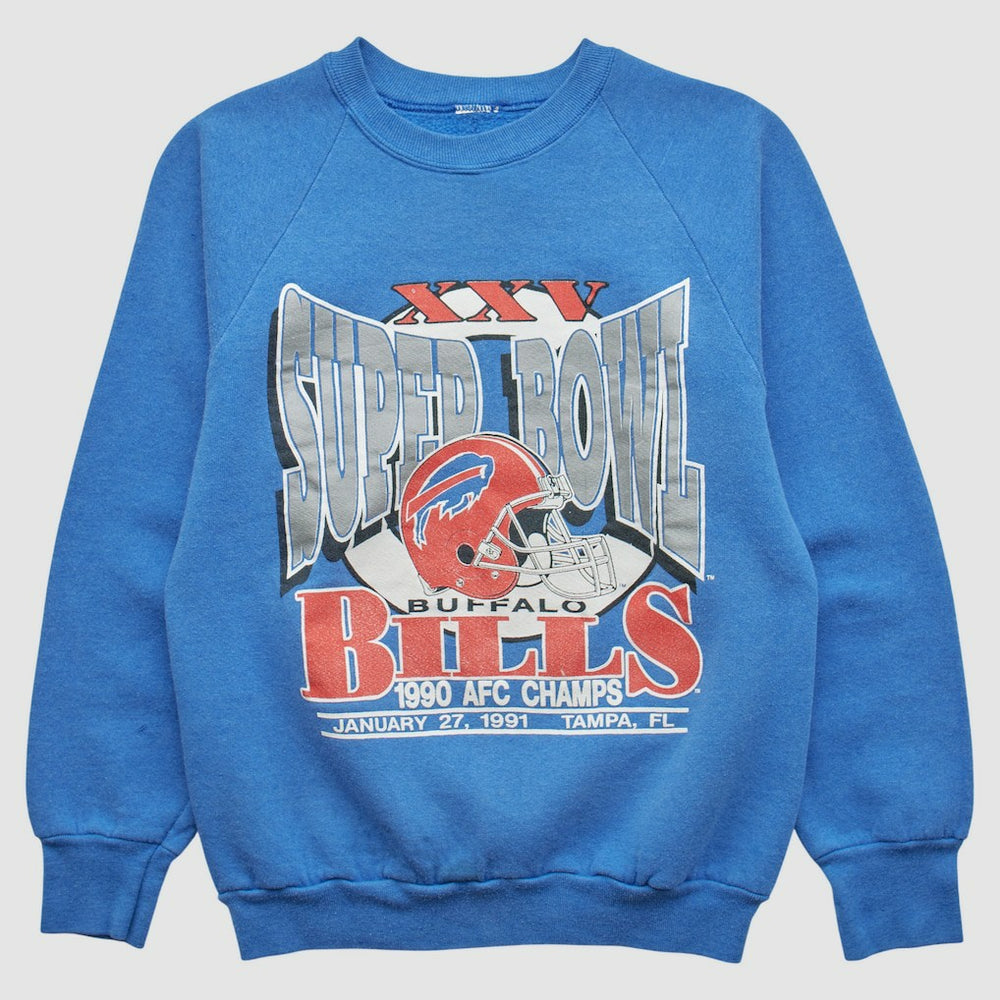 Fanatics Buffalo Bills 1990 Pullover Sweatshirt Blue Vintage